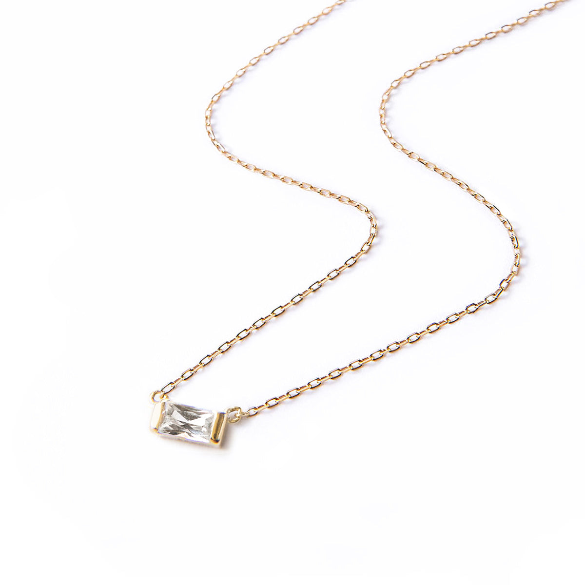 Amere Pearl Baguette Necklace