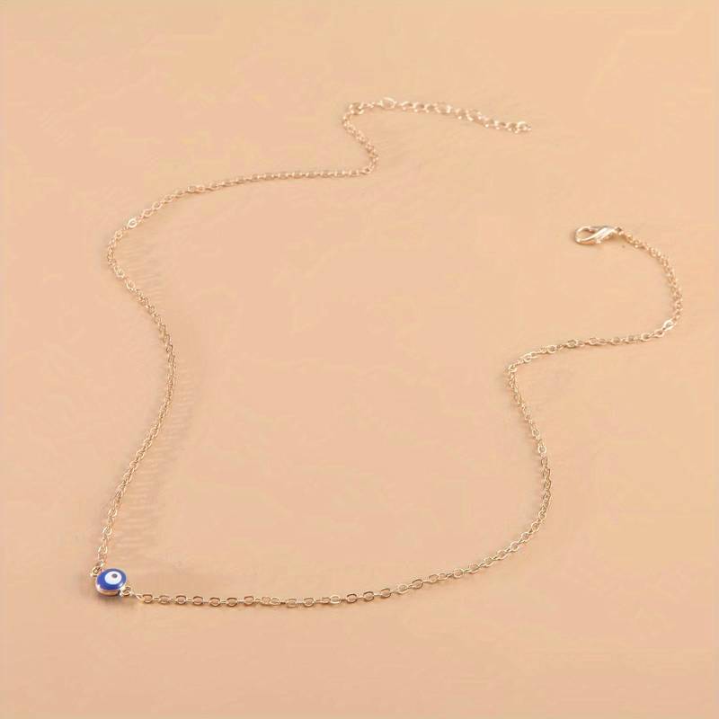 Protective Blue Evil Eye Vintage Protection Necklace