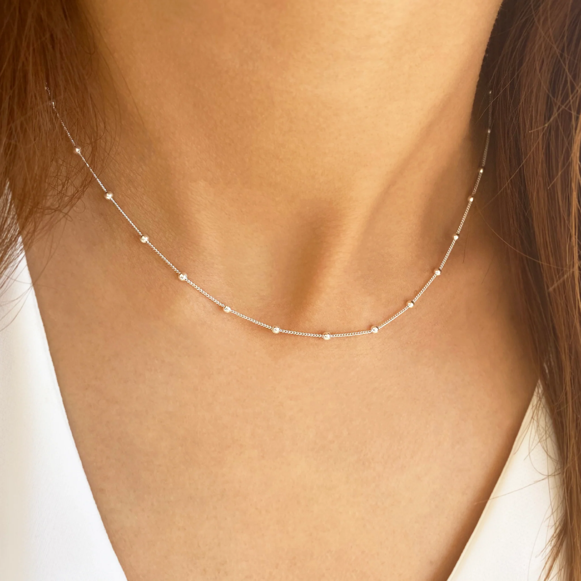 Gold Elegant Satellite Choker Necklace