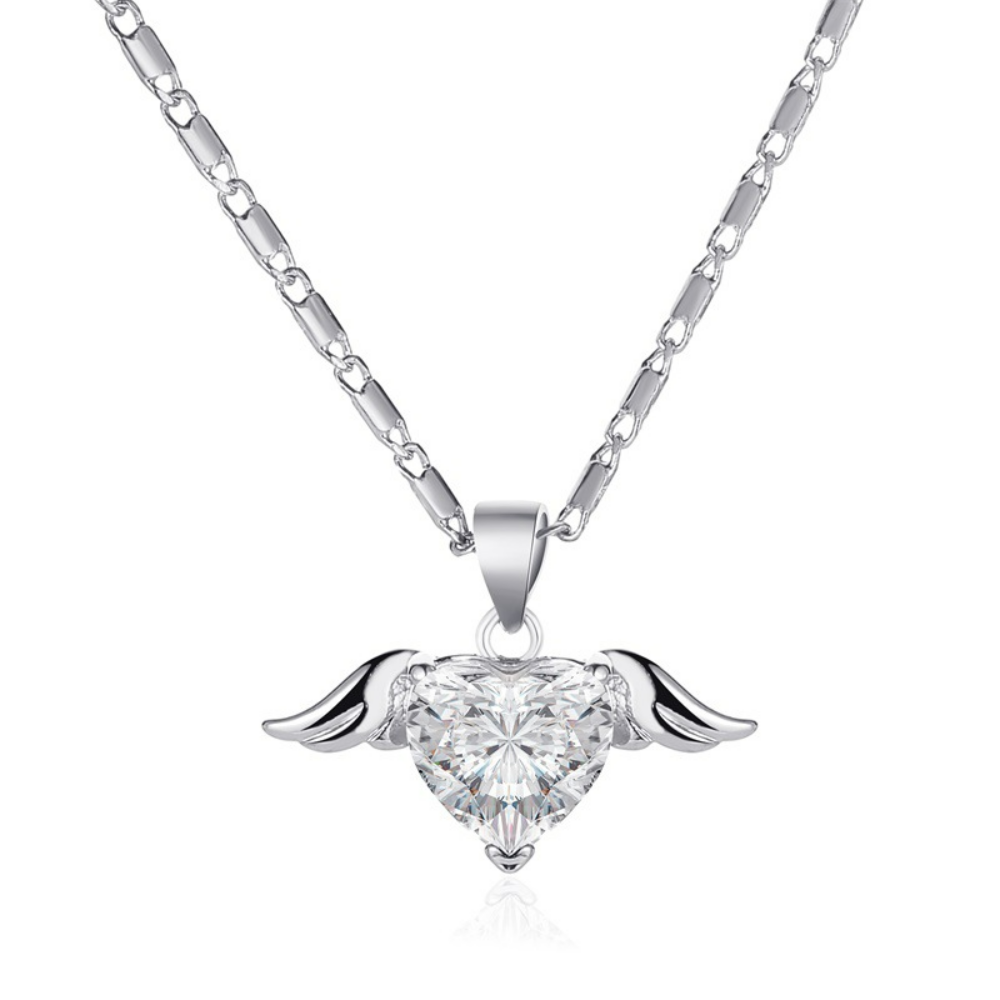 Love Wing Charming Heart Necklace