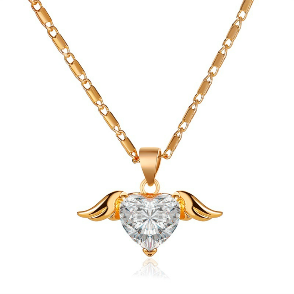 Love Wing Charming Heart Necklace