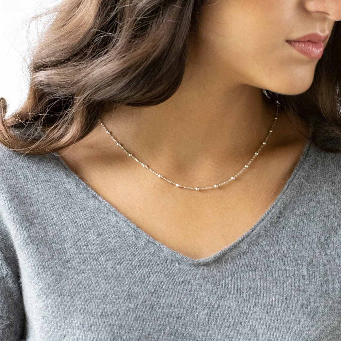 Gold Elegant Satellite Choker Necklace