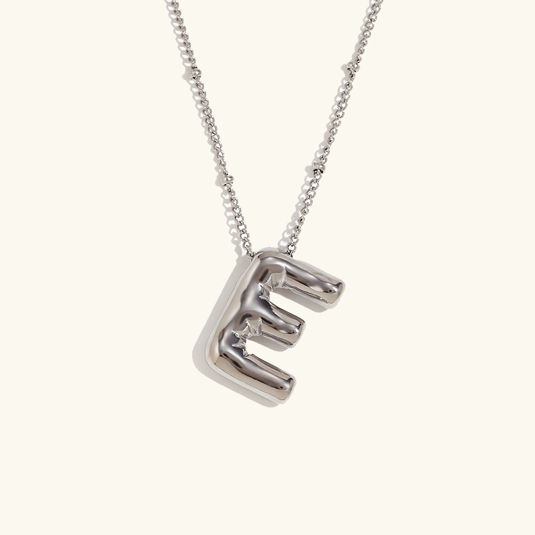 Personalized Gold Ball d'Or Initial Necklace