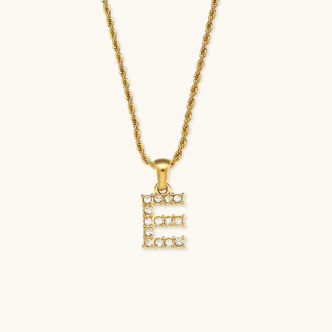 Maeve Personalized Diamond Letter Initial Necklace
