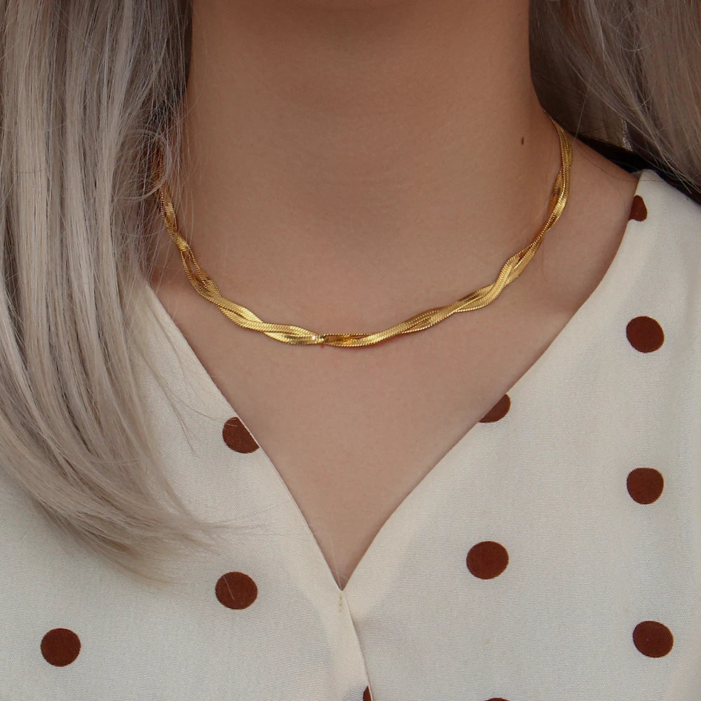 Modern Minimalist Chain Jewelry Set