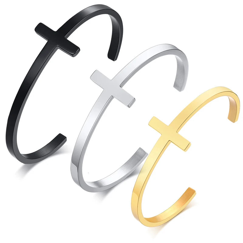 Signature Cross Cuff Bracelet