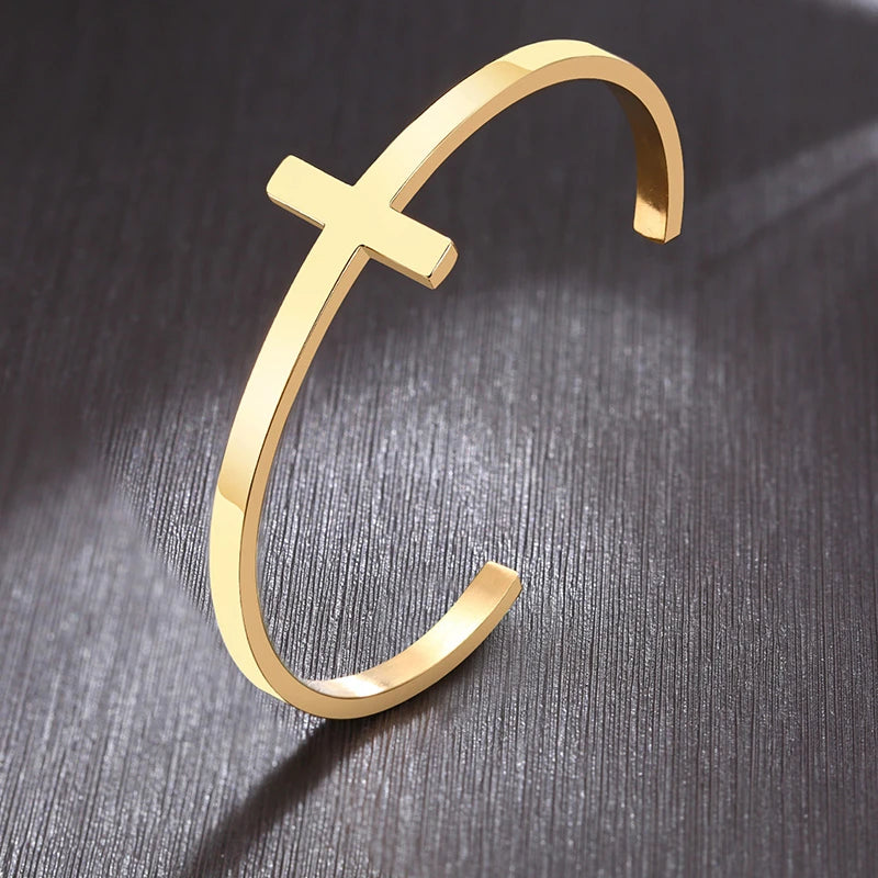 Signature Cross Cuff Bracelet