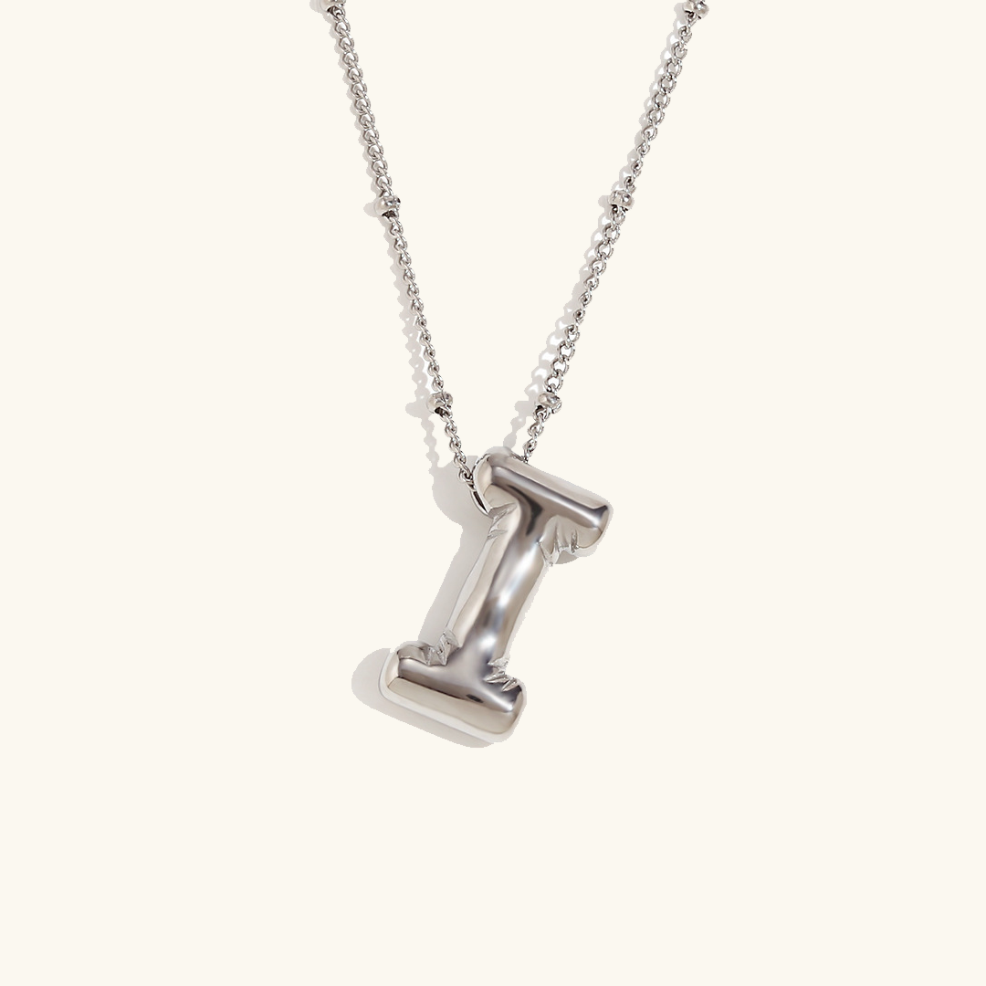 Personalized Gold Ball d'Or Initial Necklace