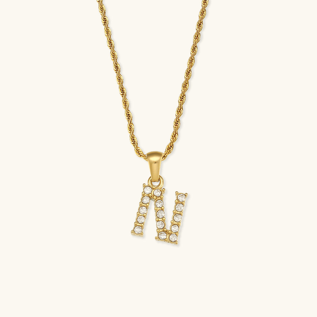 Maeve Personalized Diamond Letter Initial Necklace