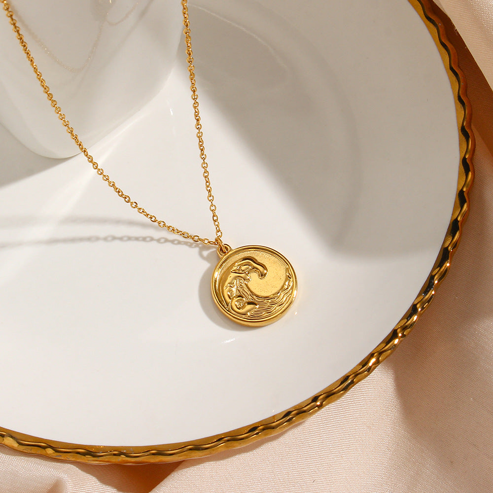 Elegant Ocean Pendant Delilah Necklace