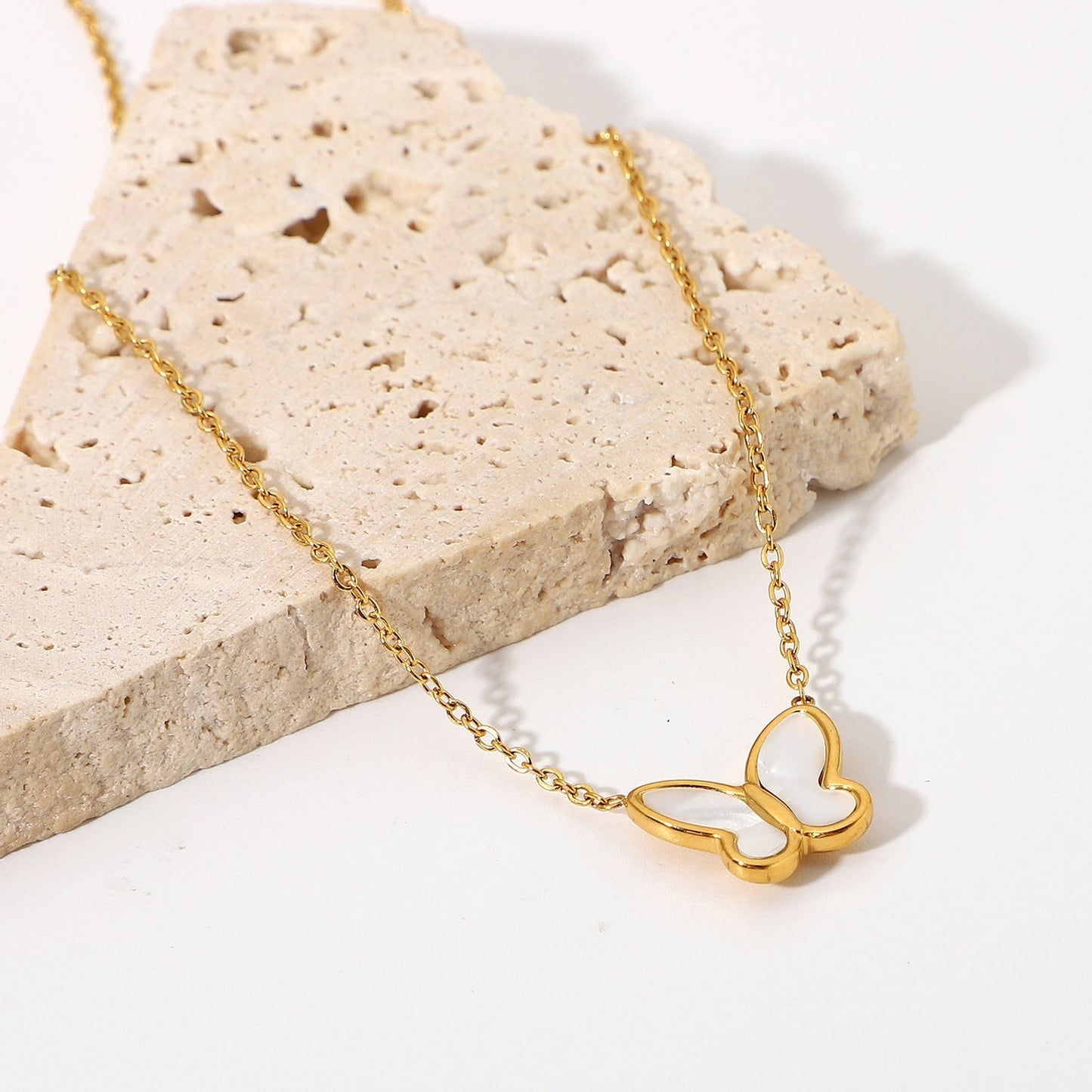 Butterfly Mother-of-Pearl Necklace