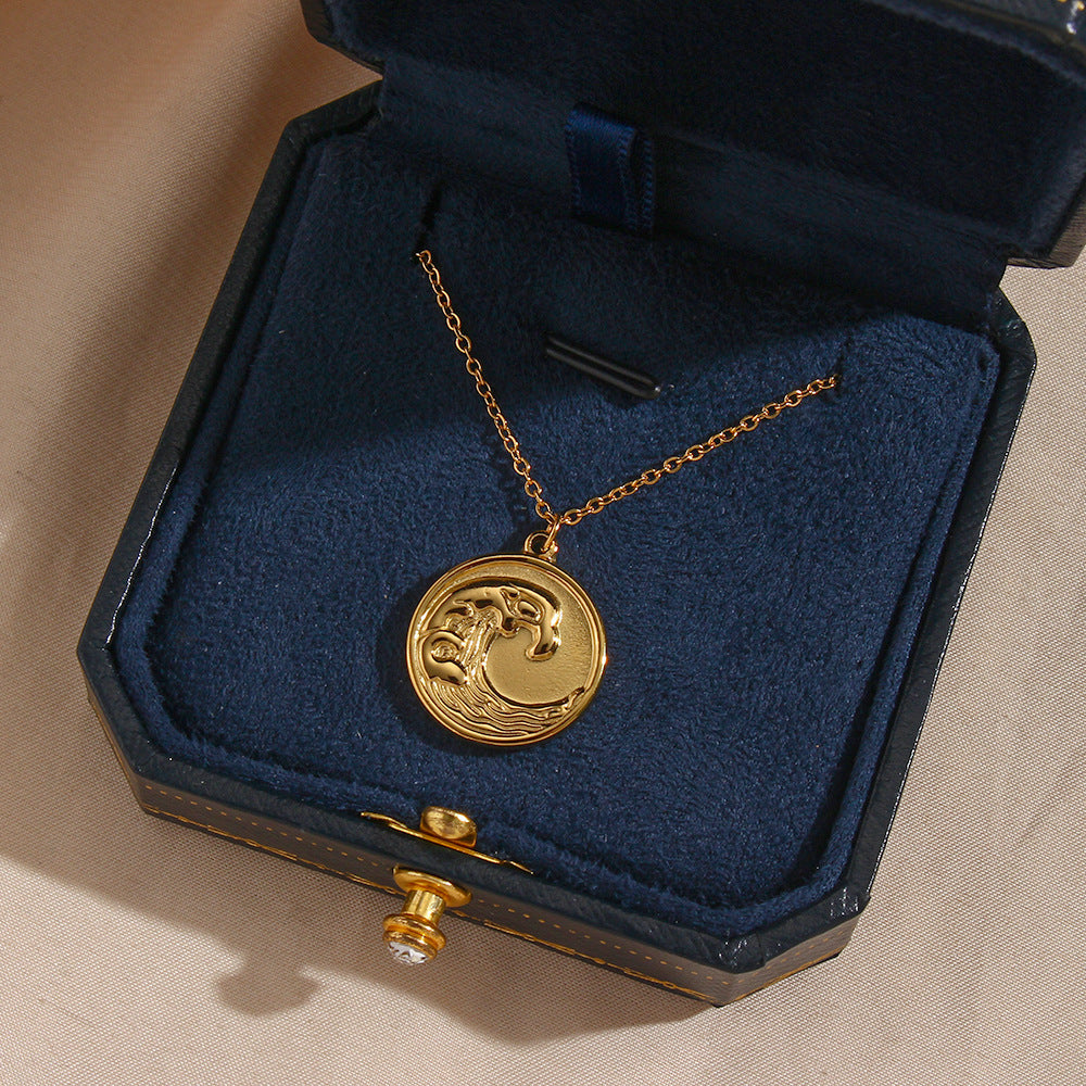 Elegant Ocean Pendant Delilah Necklace