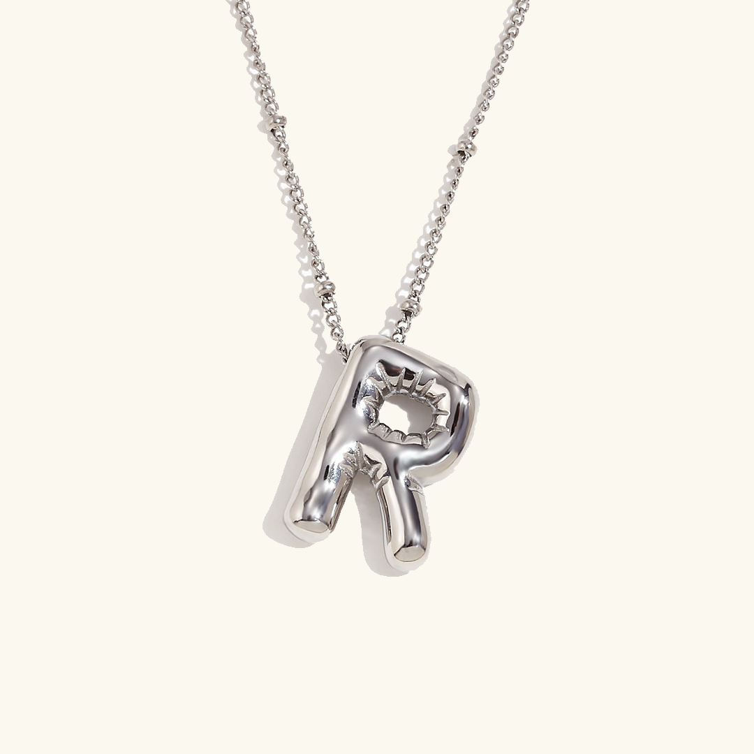 Personalized Gold Ball d'Or Initial Necklace
