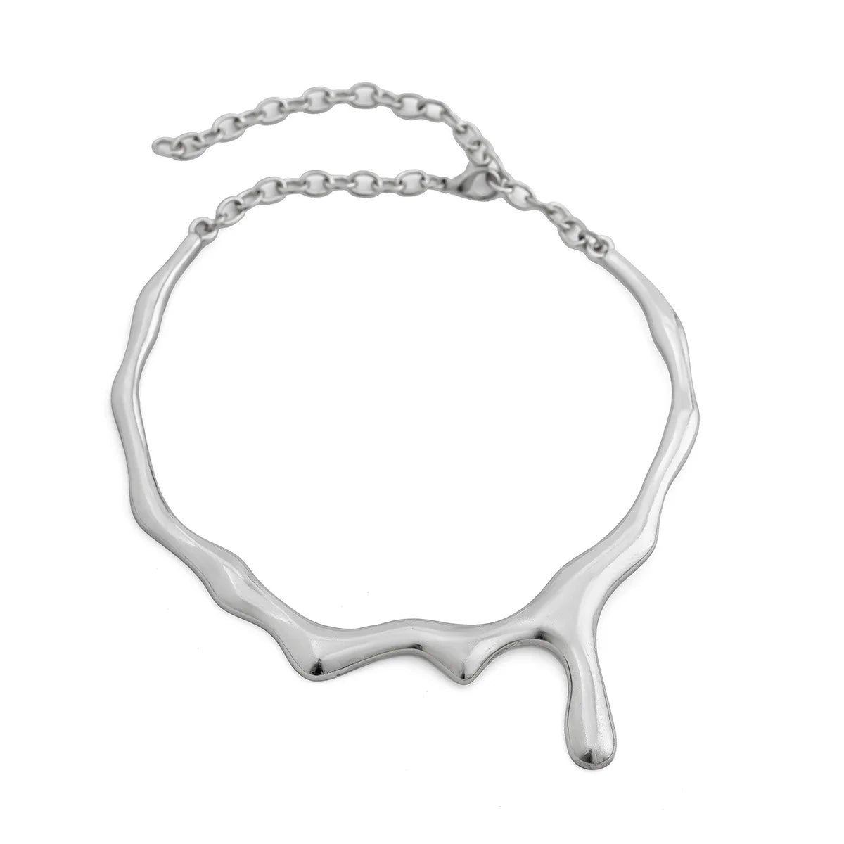 Geometric Torque Necklace & Earrings Set