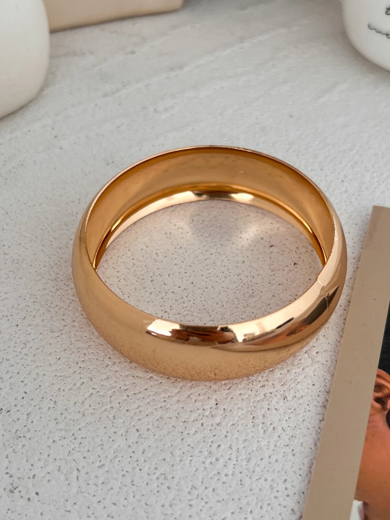 Bold Resin and Metal Cuff Bangles