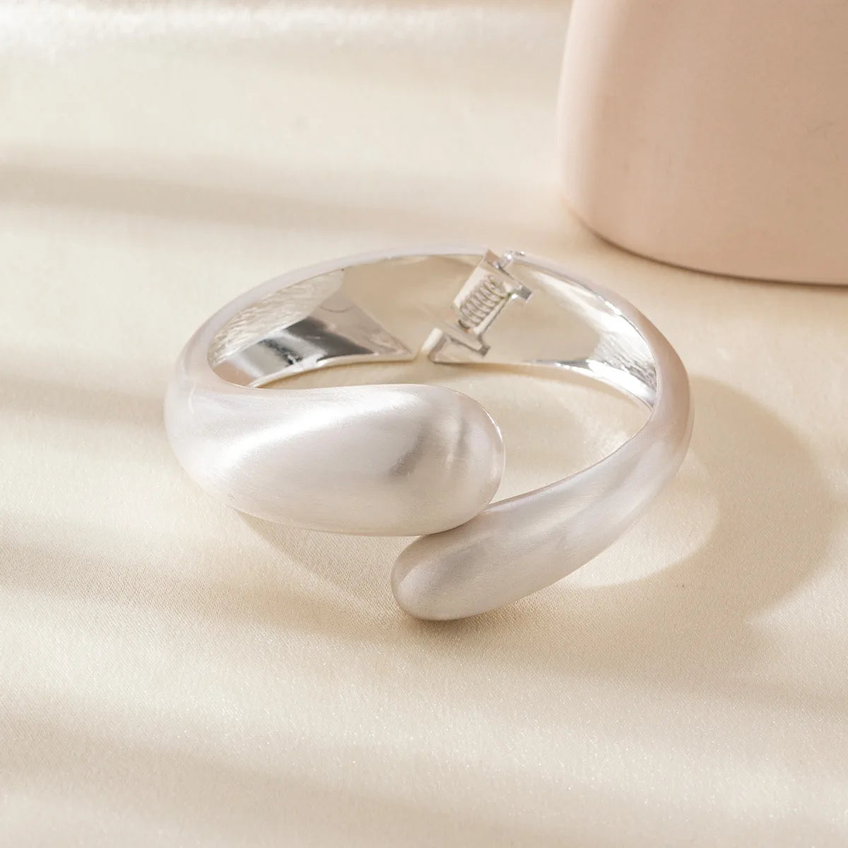 Sculpted Water Drop Cuff Bangle