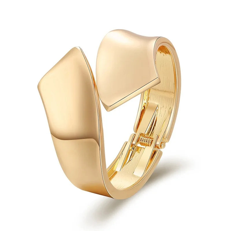 Bold Geometric Cuff Bangle