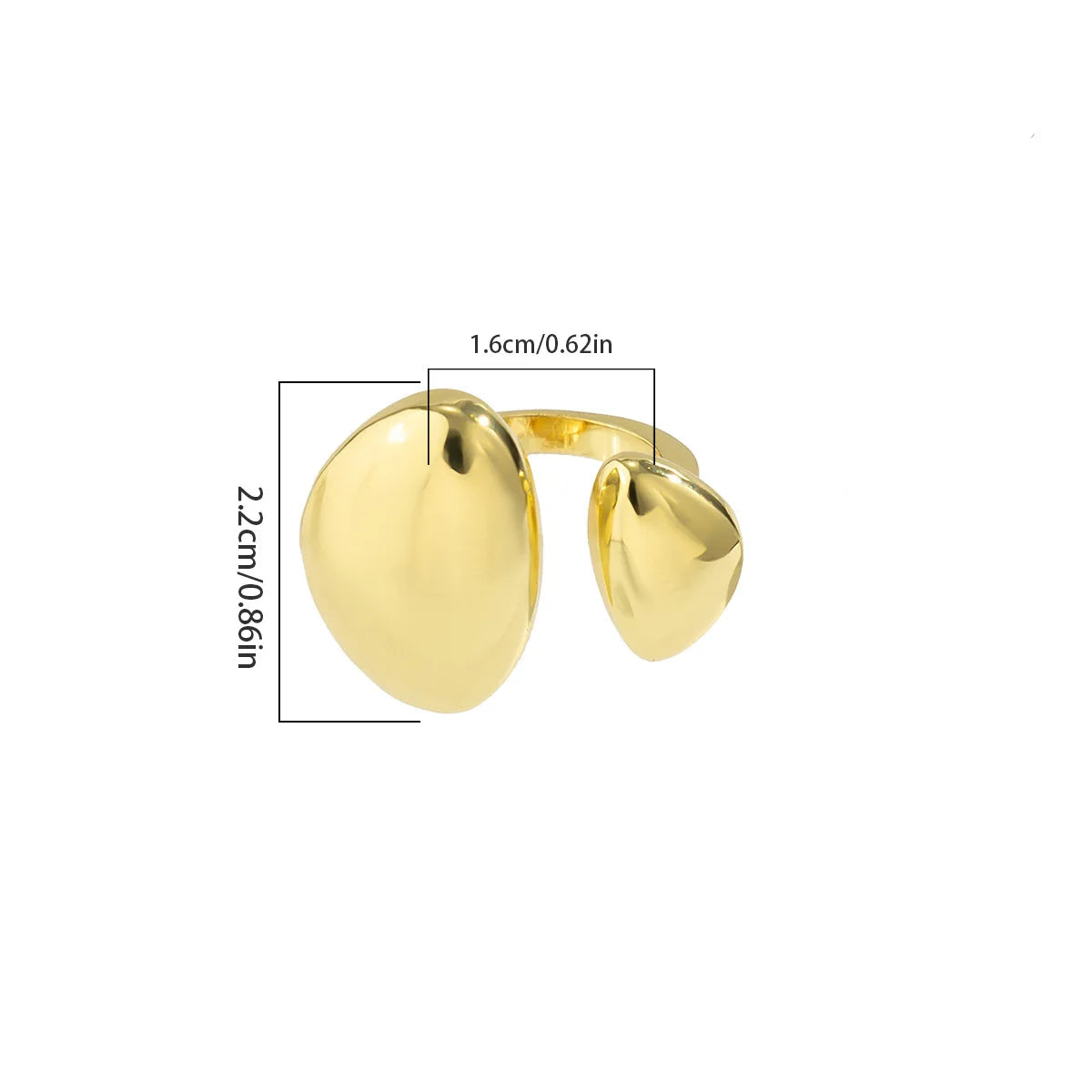 Bold Geometric Open Ring