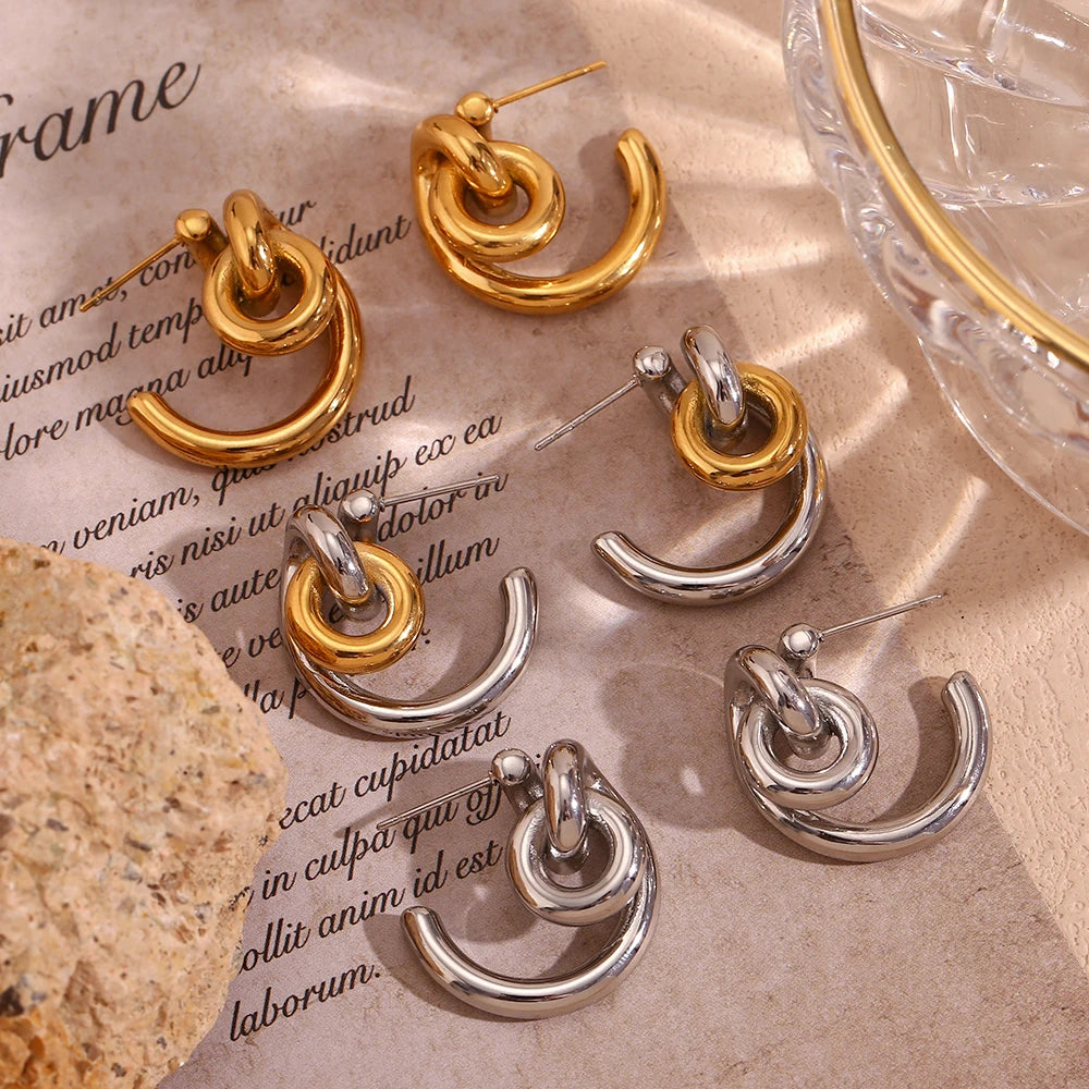 Irregular Statement Drop Earrings