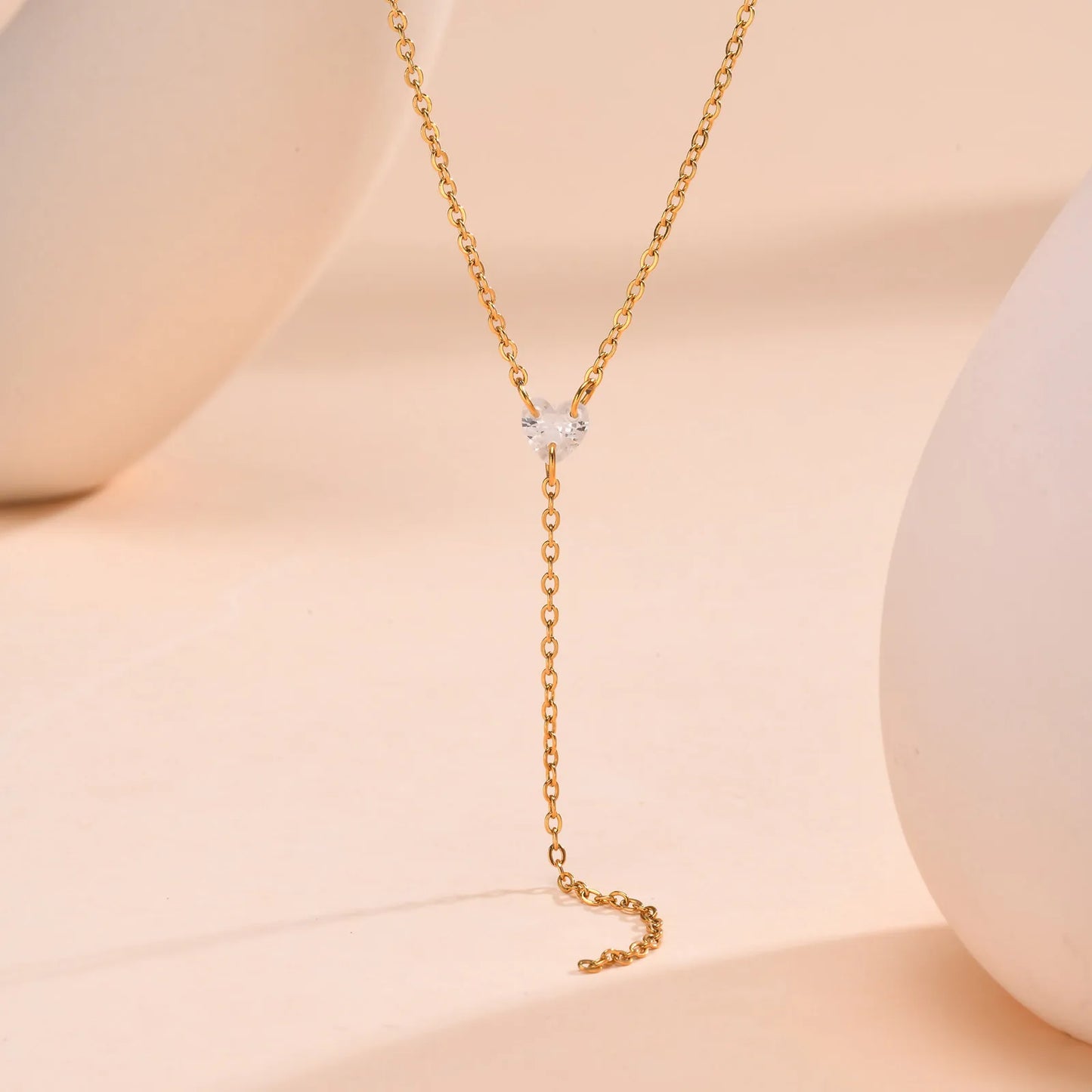 Lariat Necklace with Hand-cut Pendant