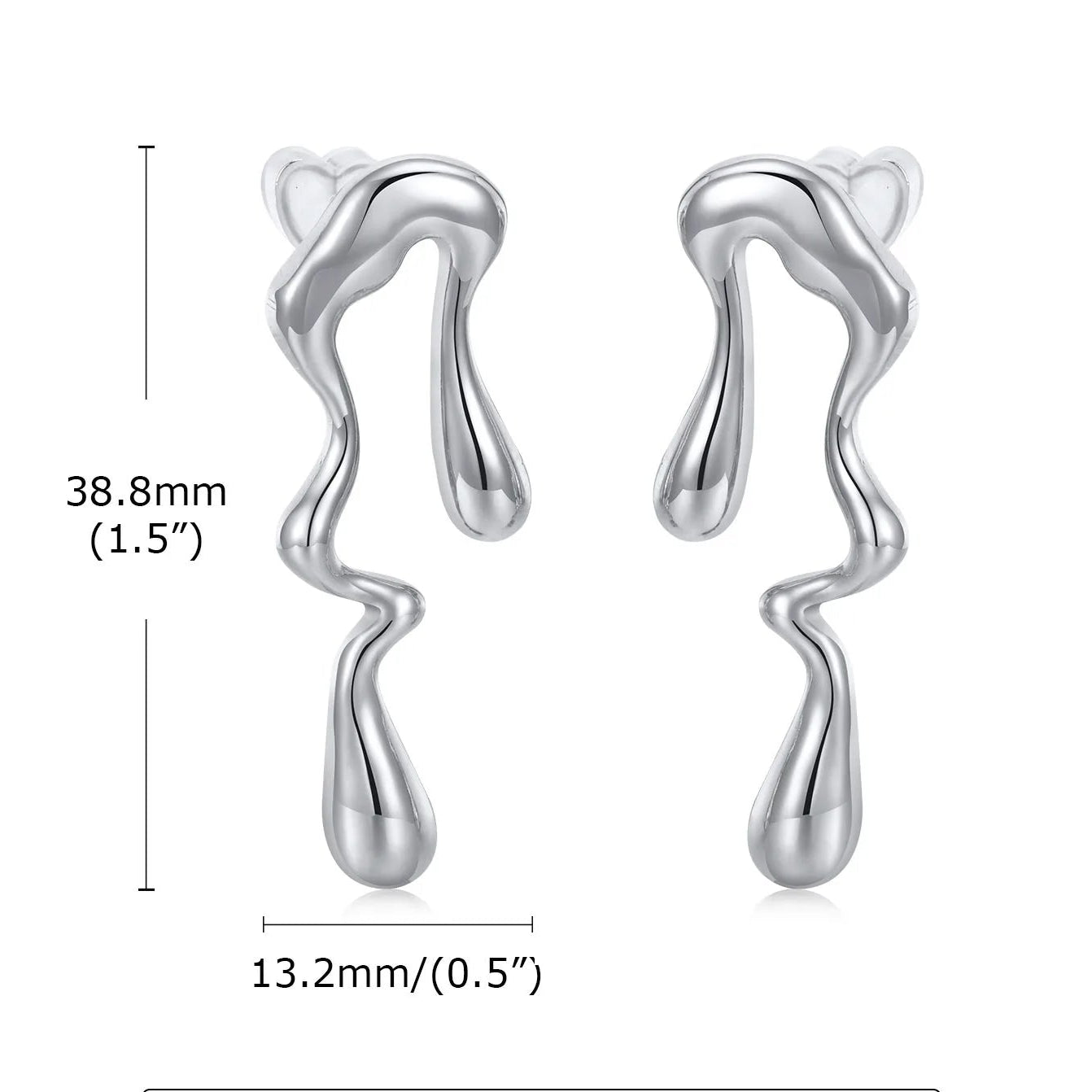 Melting Liquid Statement Earrings