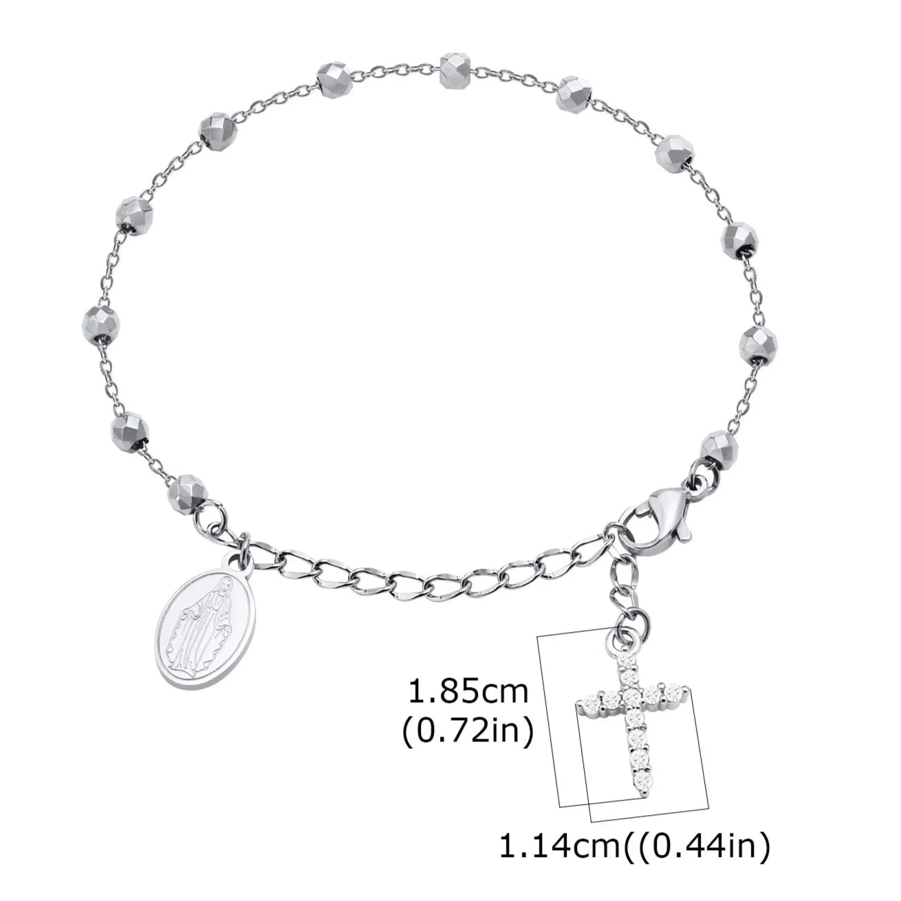Cross Rosary Bracelet