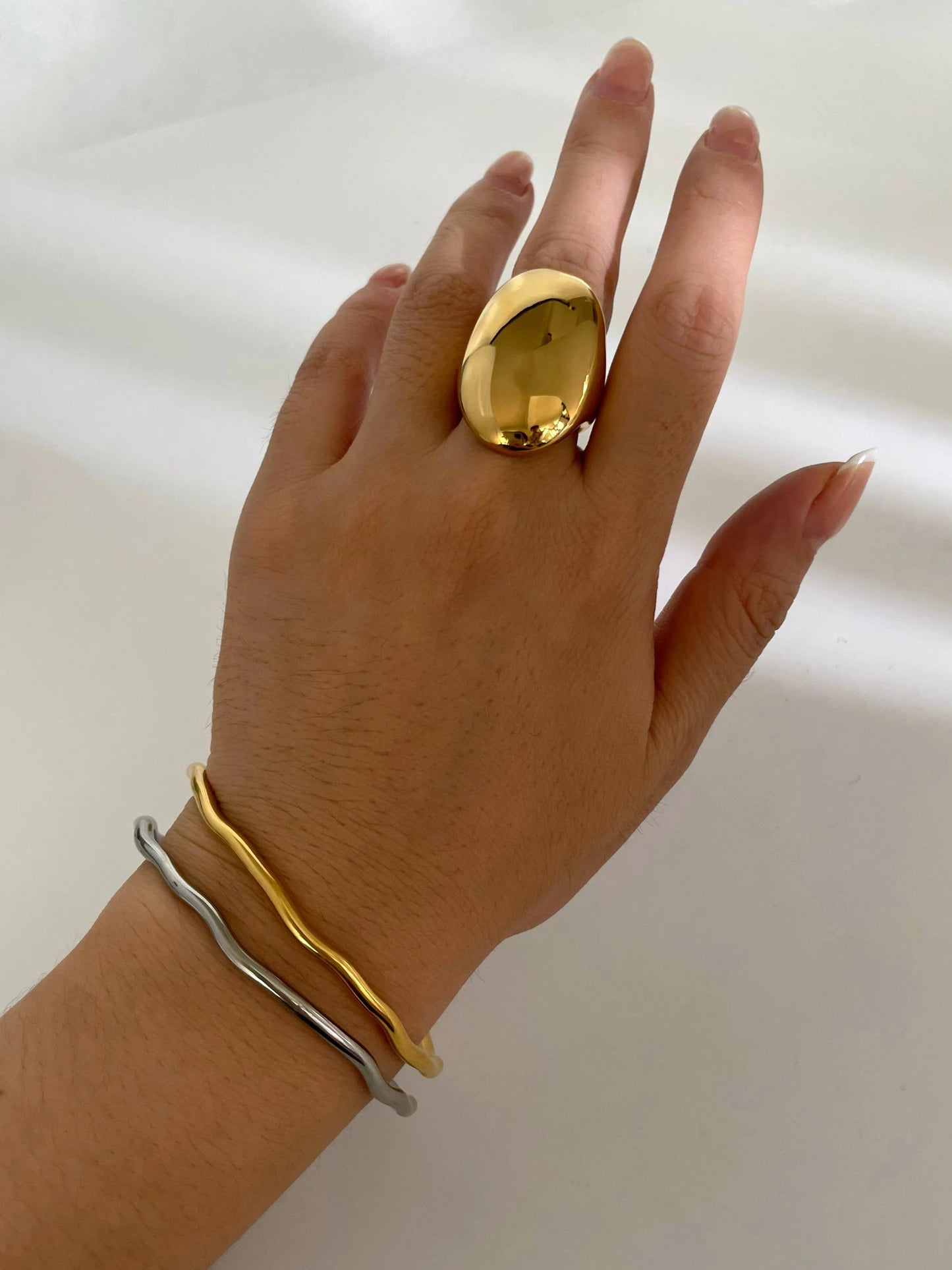 Neo-Gothic High-Polish Dome Ring
