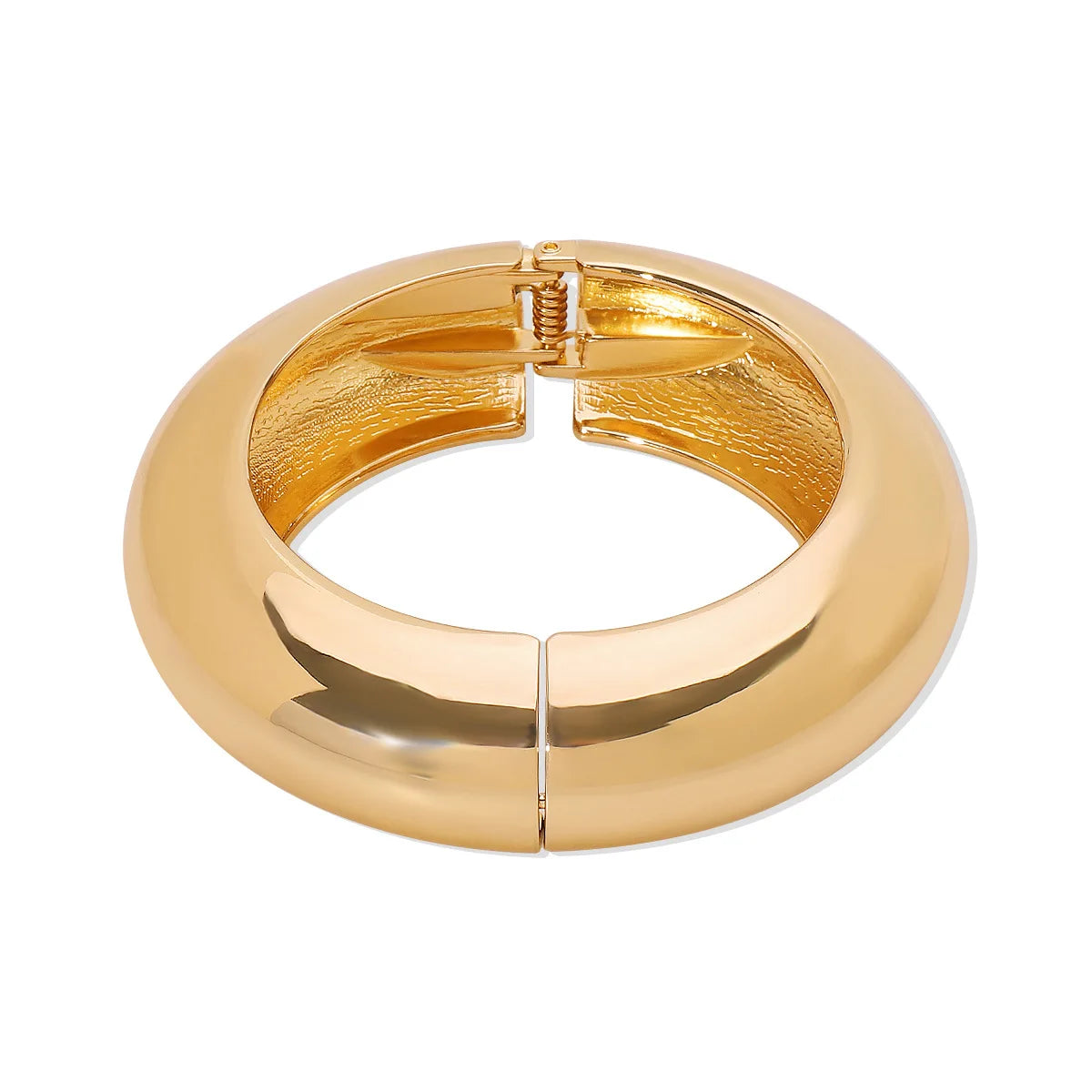Bold Sculptural Spring Bangle