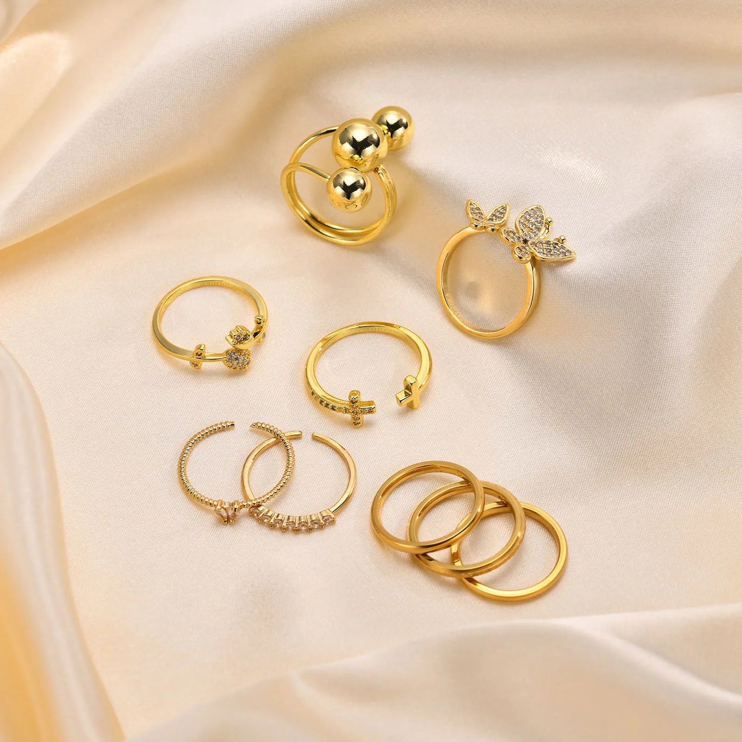 Statement Sphere Grip Ring