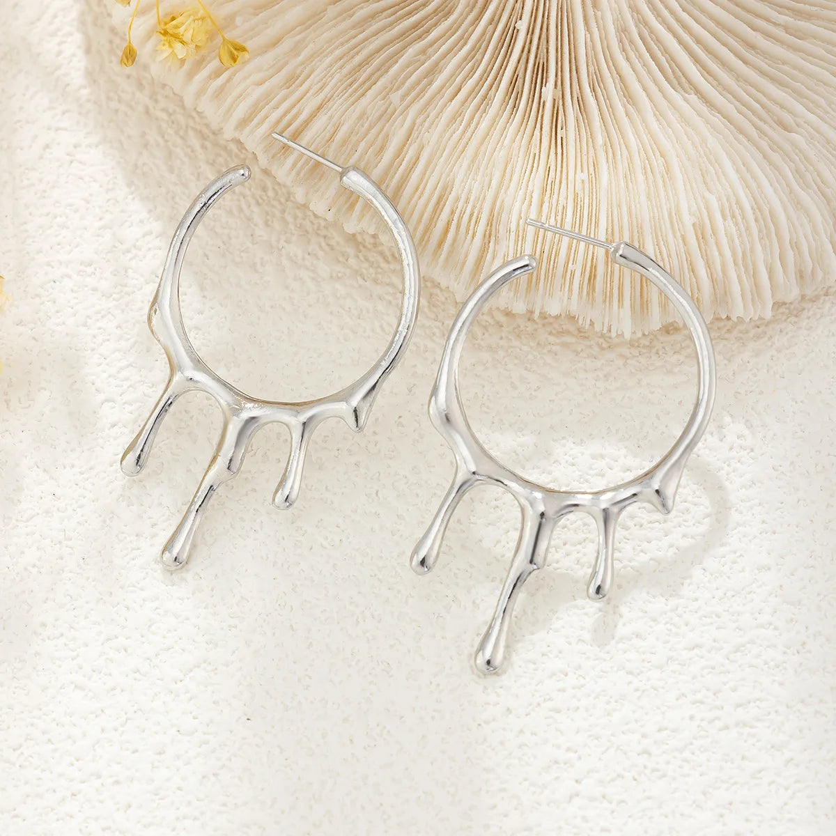 Geometric Torque Necklace & Earrings Set