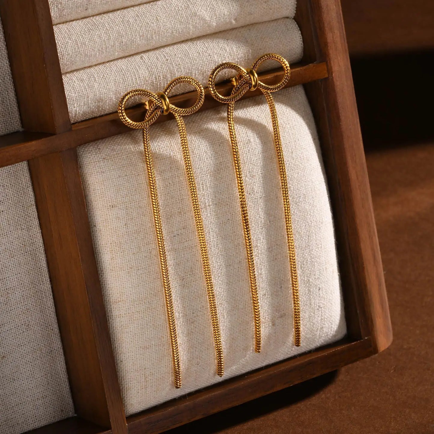 Bow Drop Dangle Earrings