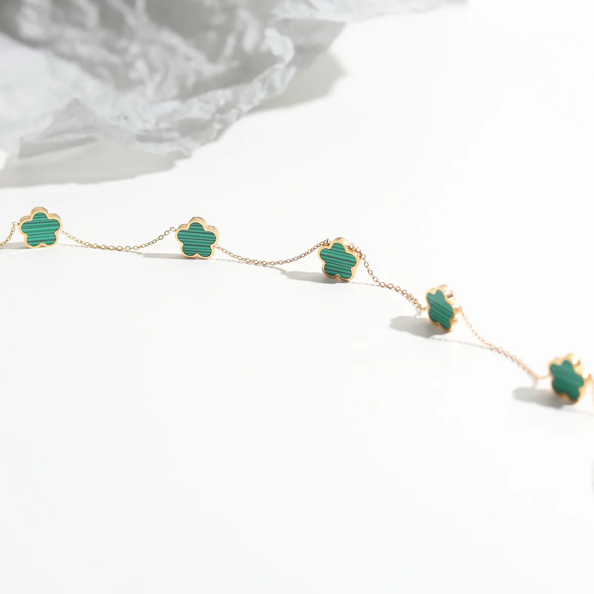 Five-Flower Clover Pendant Necklace