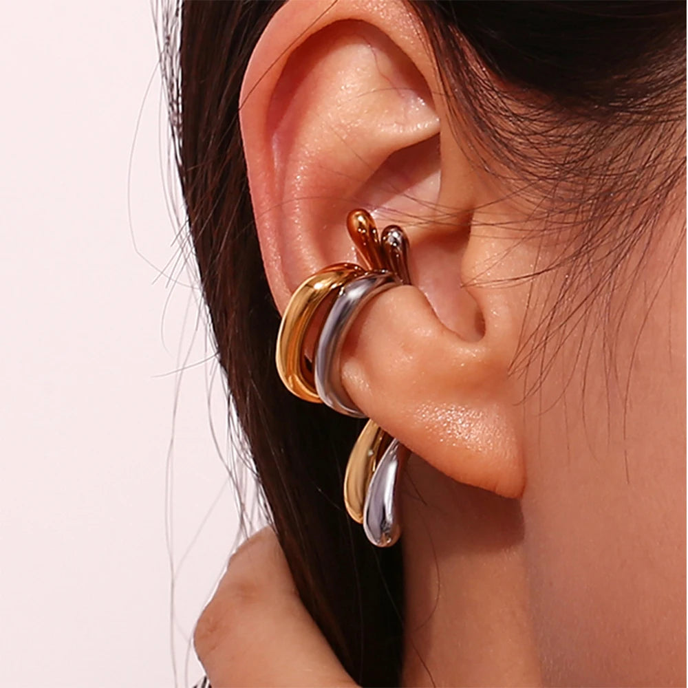 Chic Clip-On Drop Ear Cuffs
