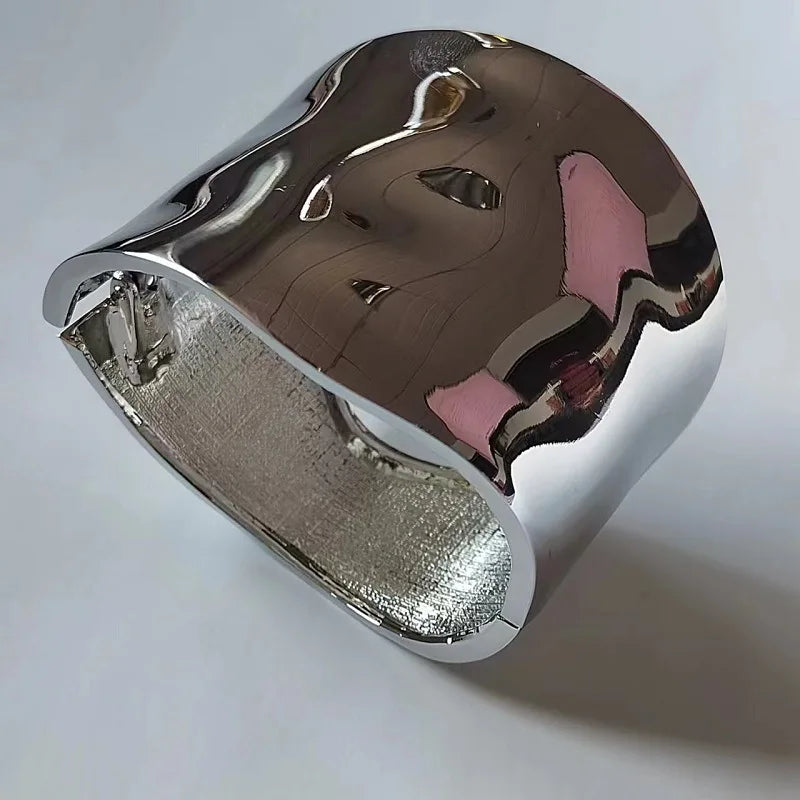Bold Asymmetric Metal Bangle