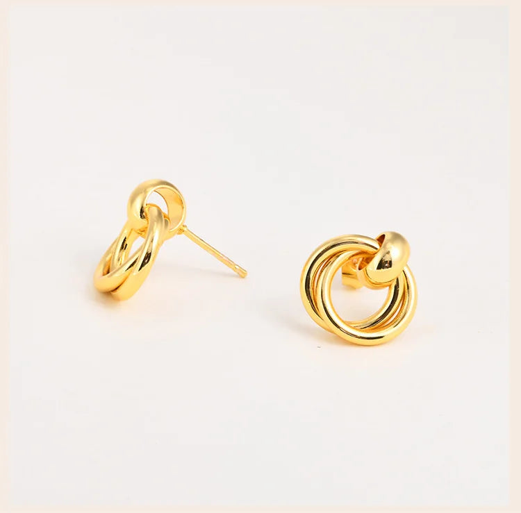 Round Dangle Earrings