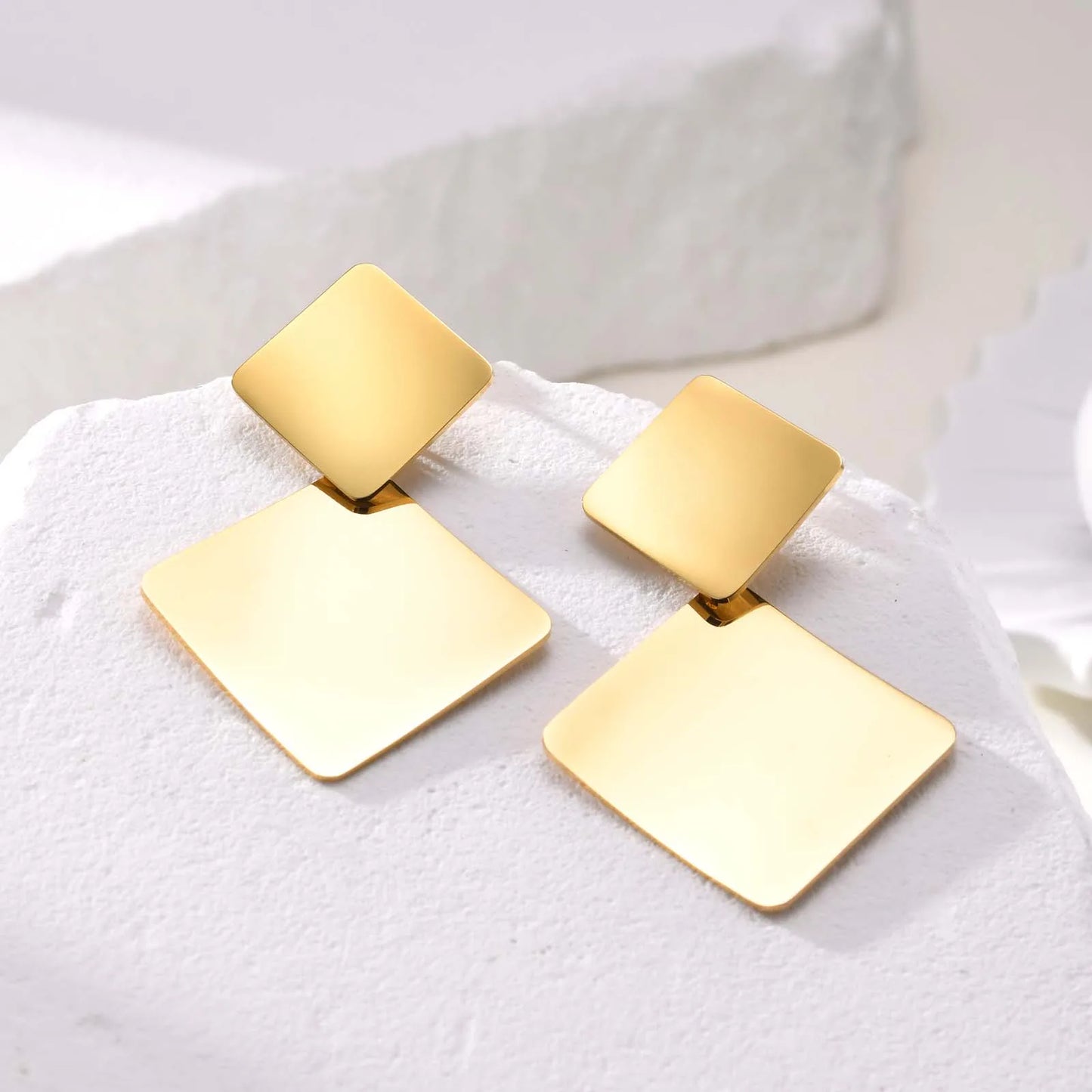 Geometric Drop Dangle Earrings