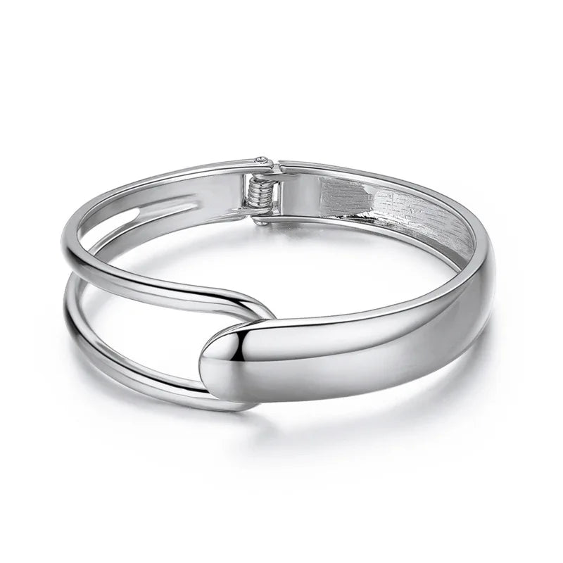 Bold Geometric Cuff Bangle