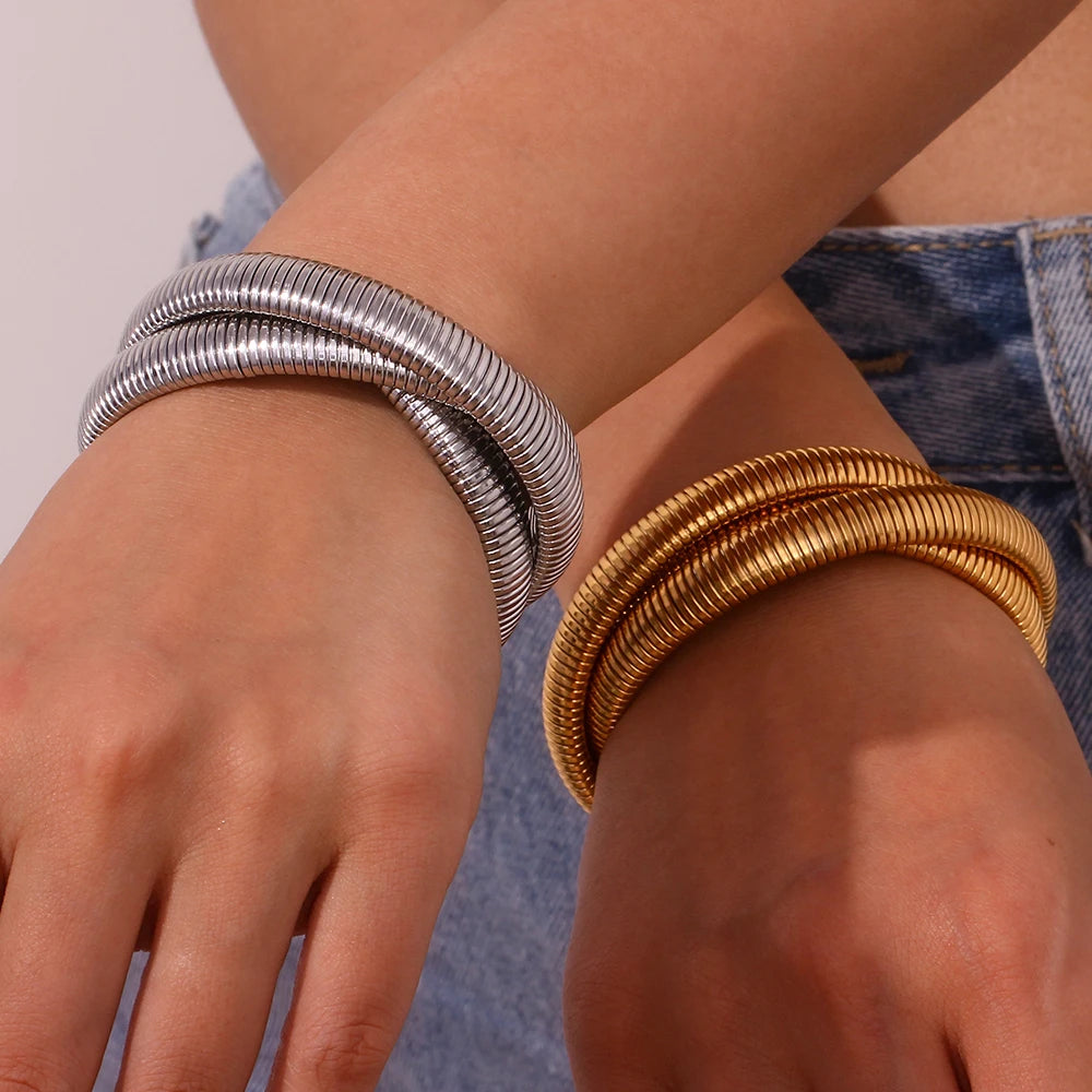 Minimalist Cuff Bangle Set