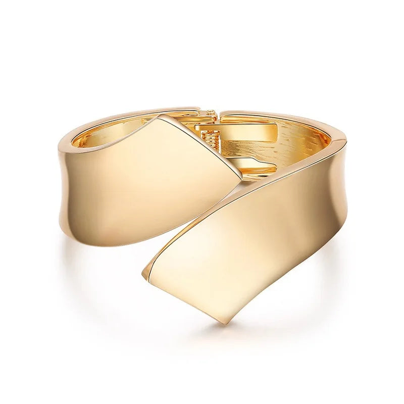 Bold Geometric Cuff Bangle