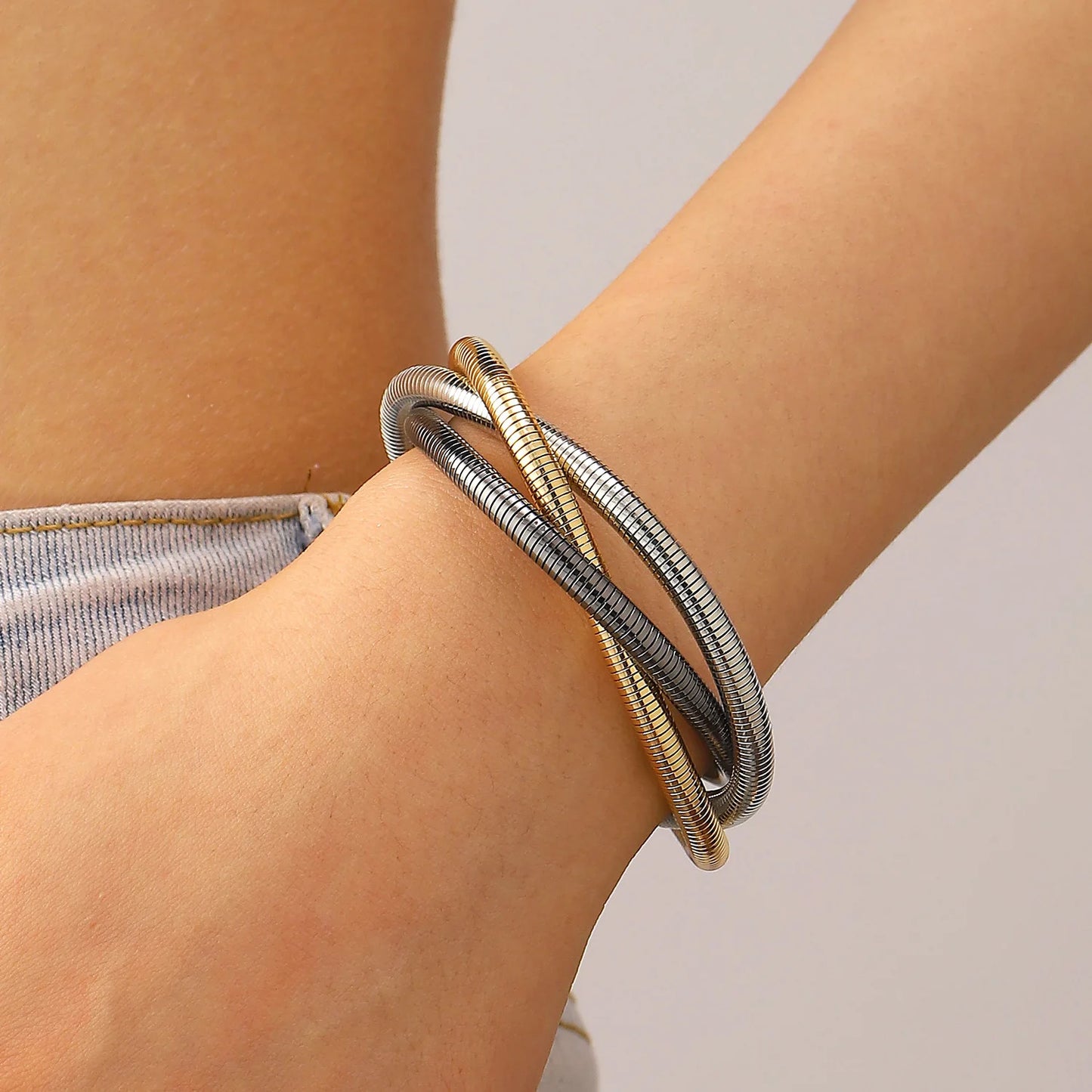 Exaggerated Snake Chain Jewelry Set