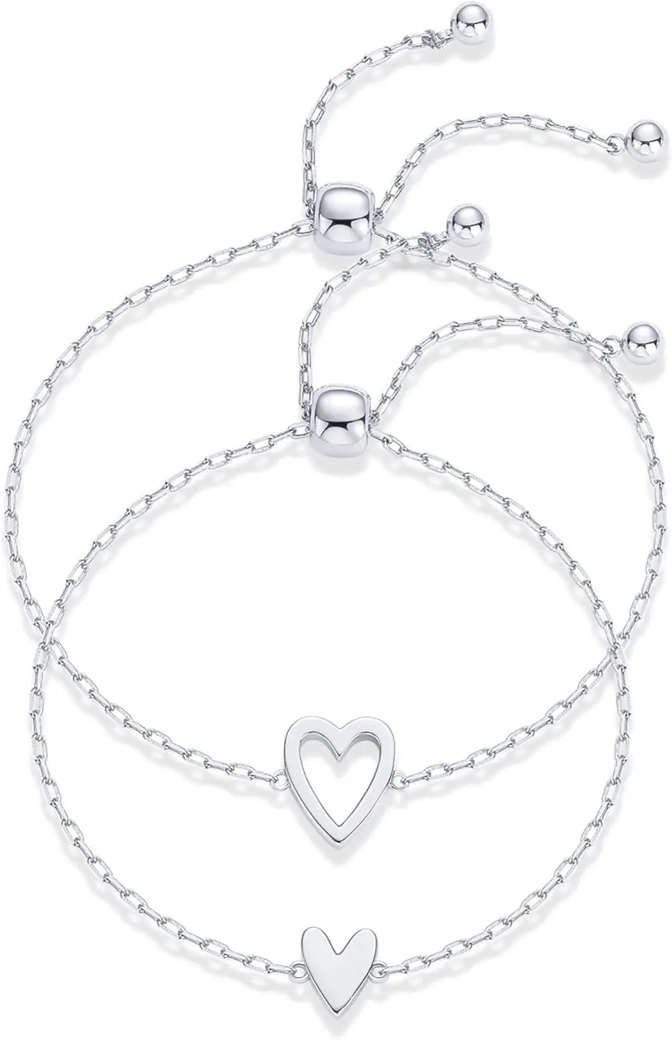 Matching Heart Charms Bracelet