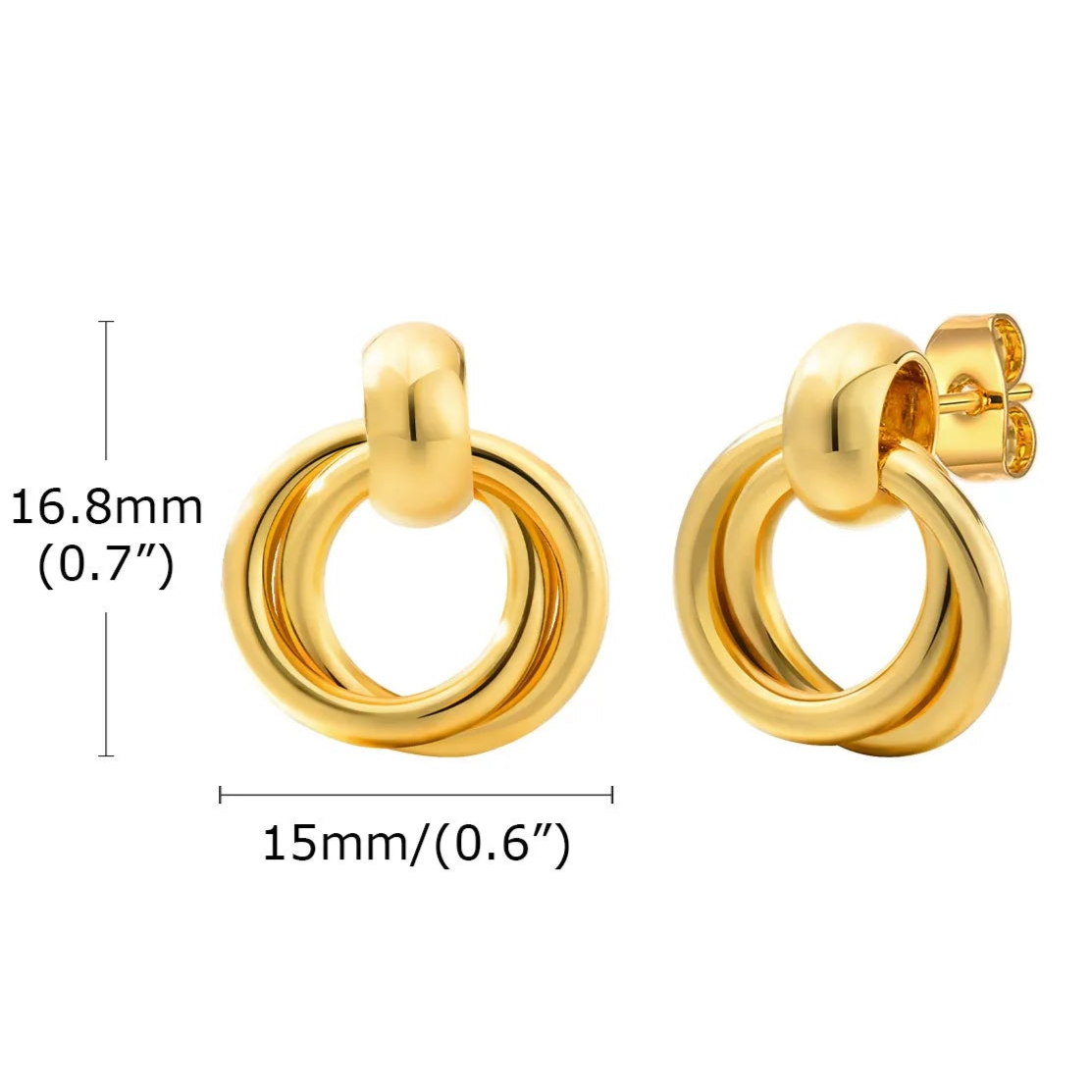 Round Dangle Earrings