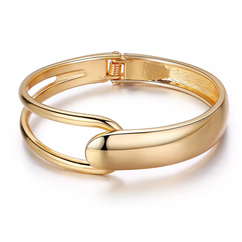 Bold Geometric Cuff Bangle