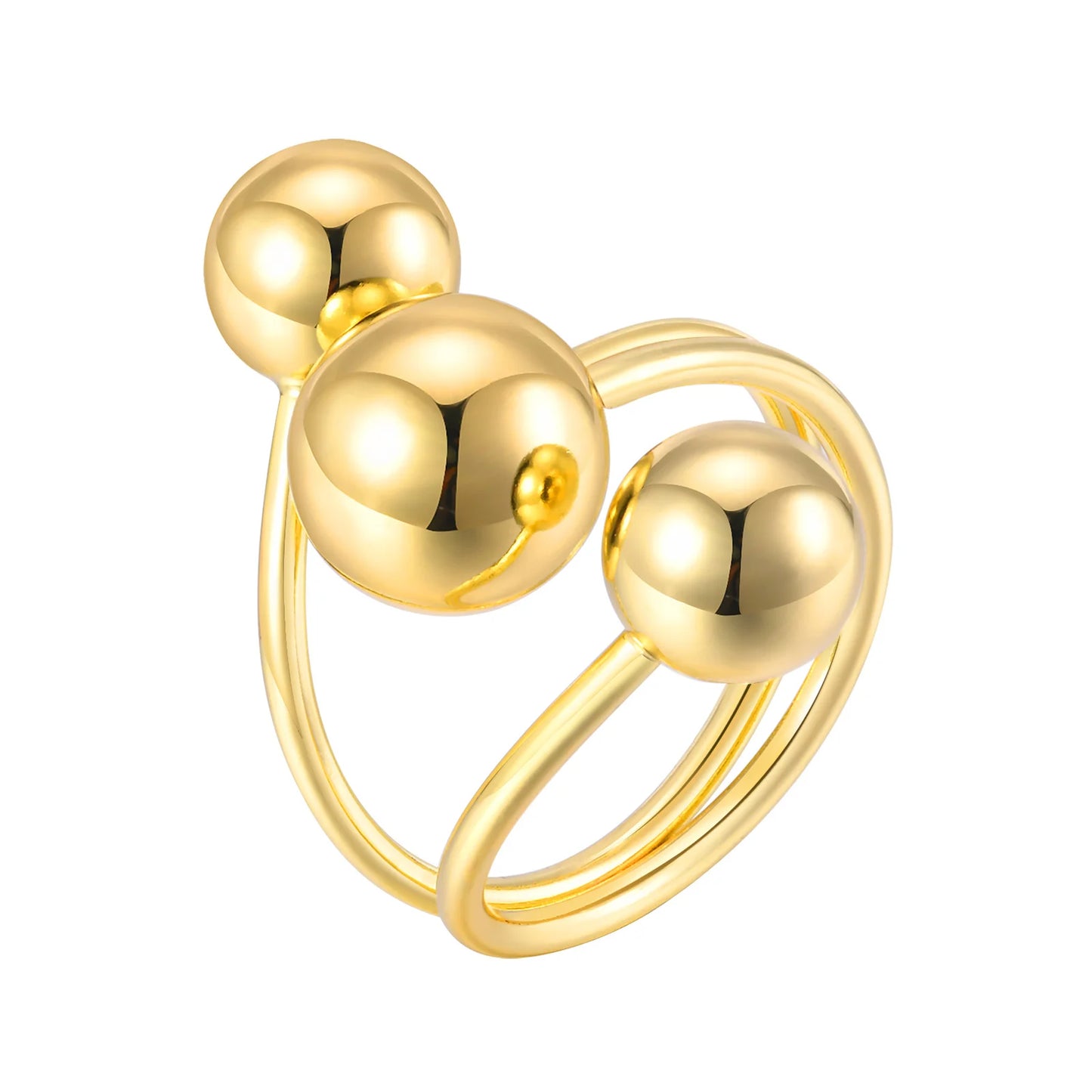 Statement Sphere Grip Ring
