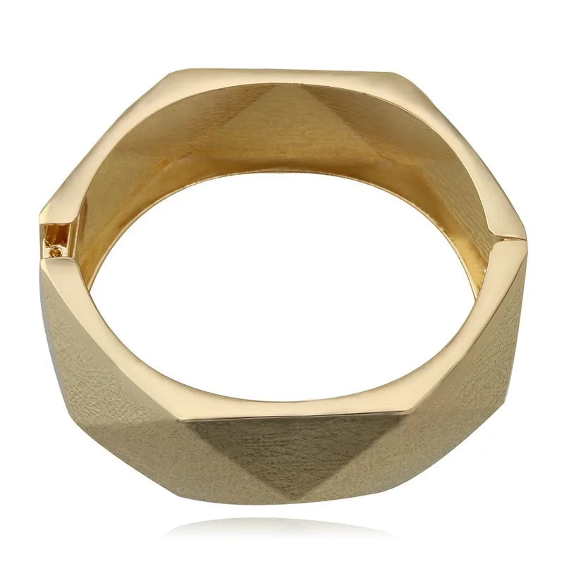 Statement Geometric Wide Cuff Bangle