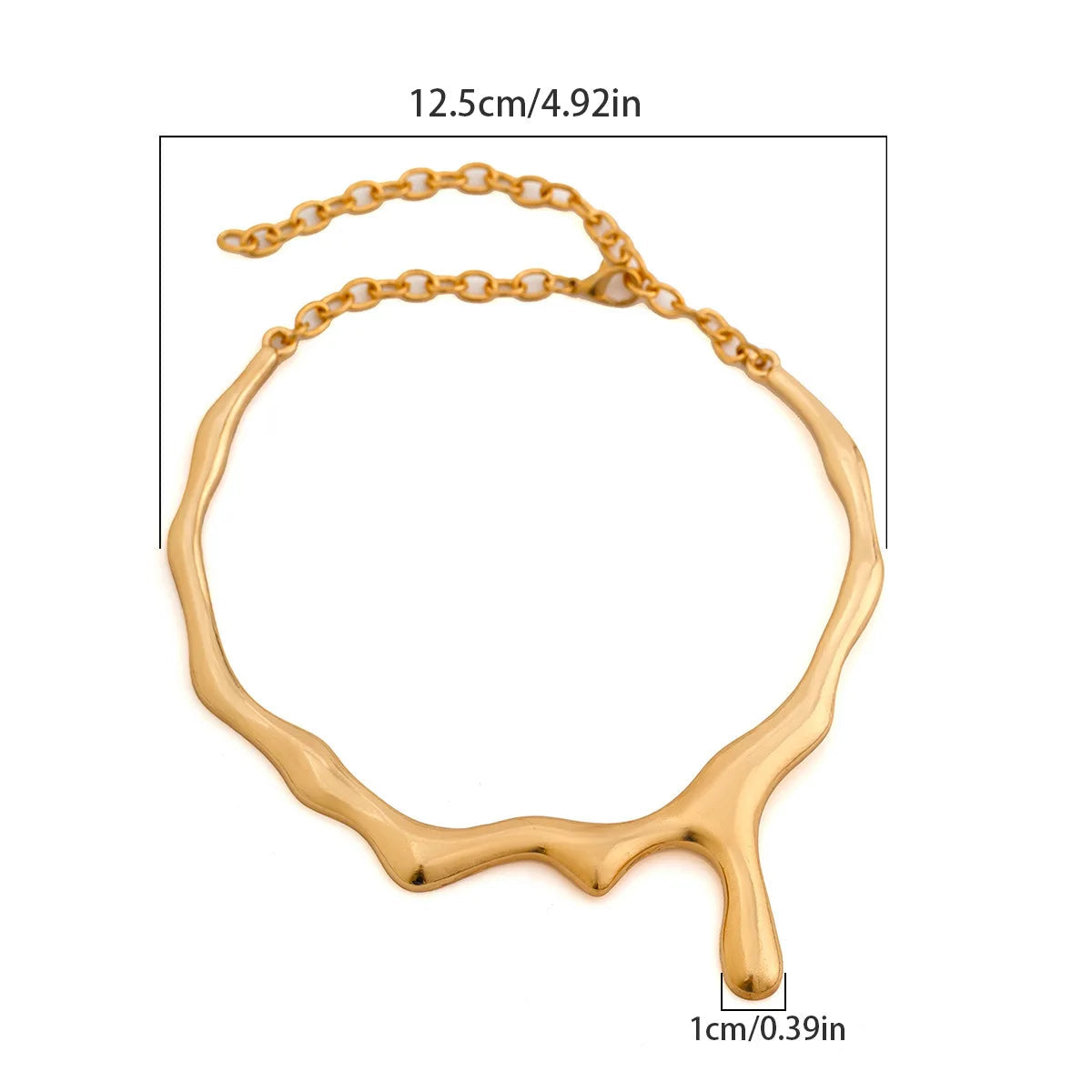 Geometric Torque Necklace & Earrings Set