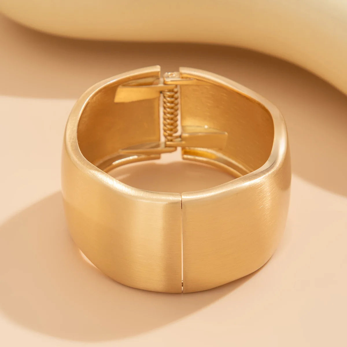 Bold Sculptural Wave Cuff Bracelet