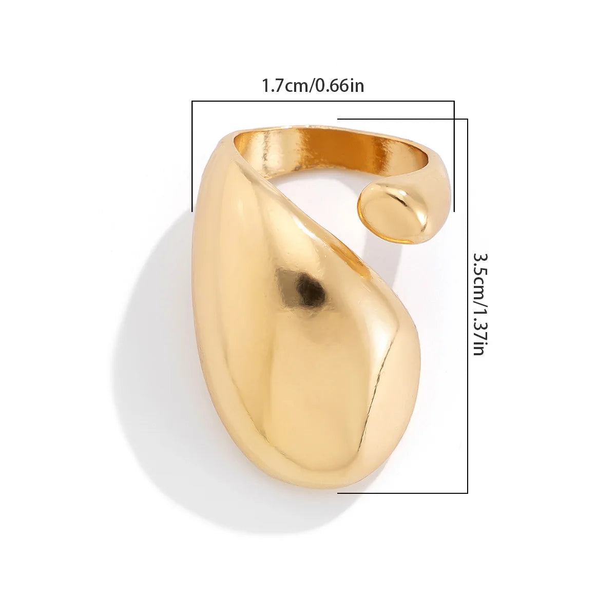 Bold Geometric Open Ring