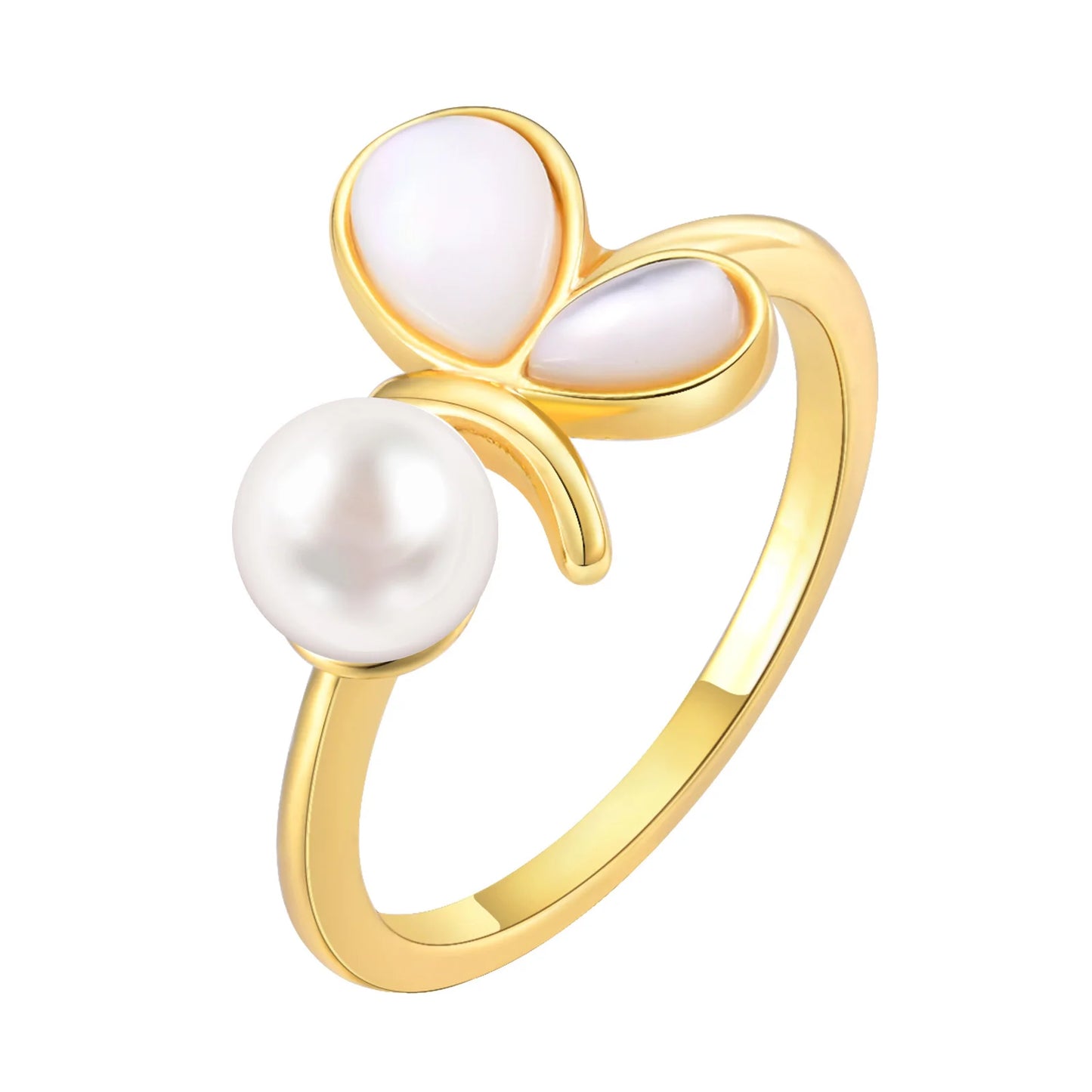 Four-Pointed Star Statement Ring