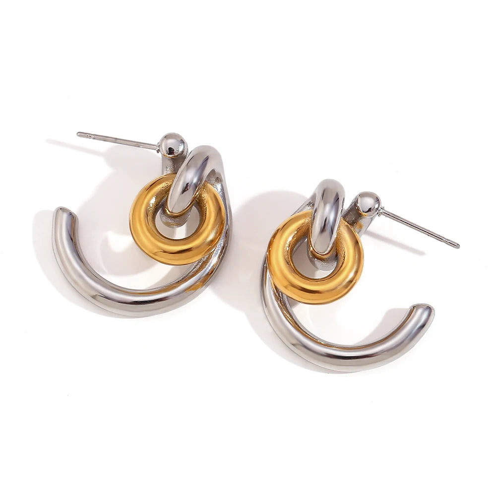 Irregular Statement Drop Earrings